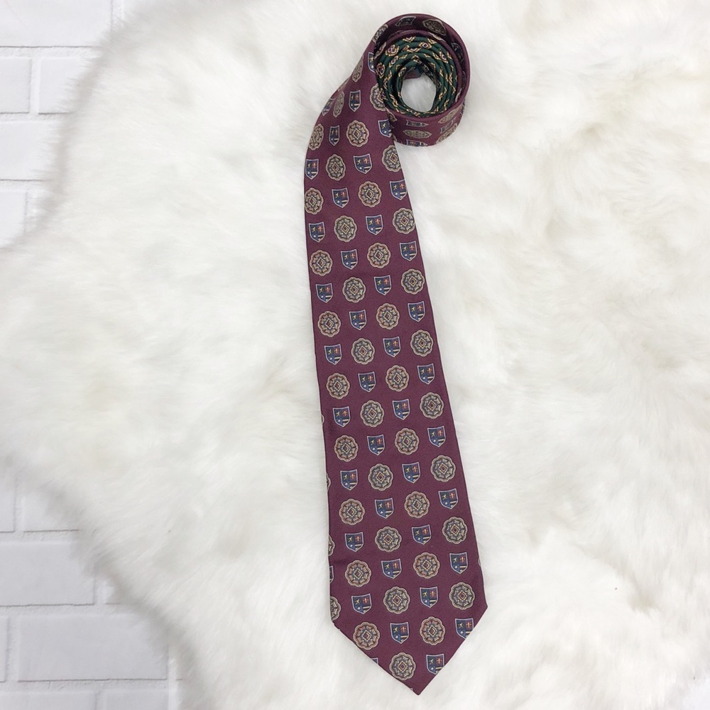 Vintage Tommy Hilfiger Two Toned Crest Necktie